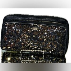 Juicy Couture Sequin Double Zip Wallet, Vintage